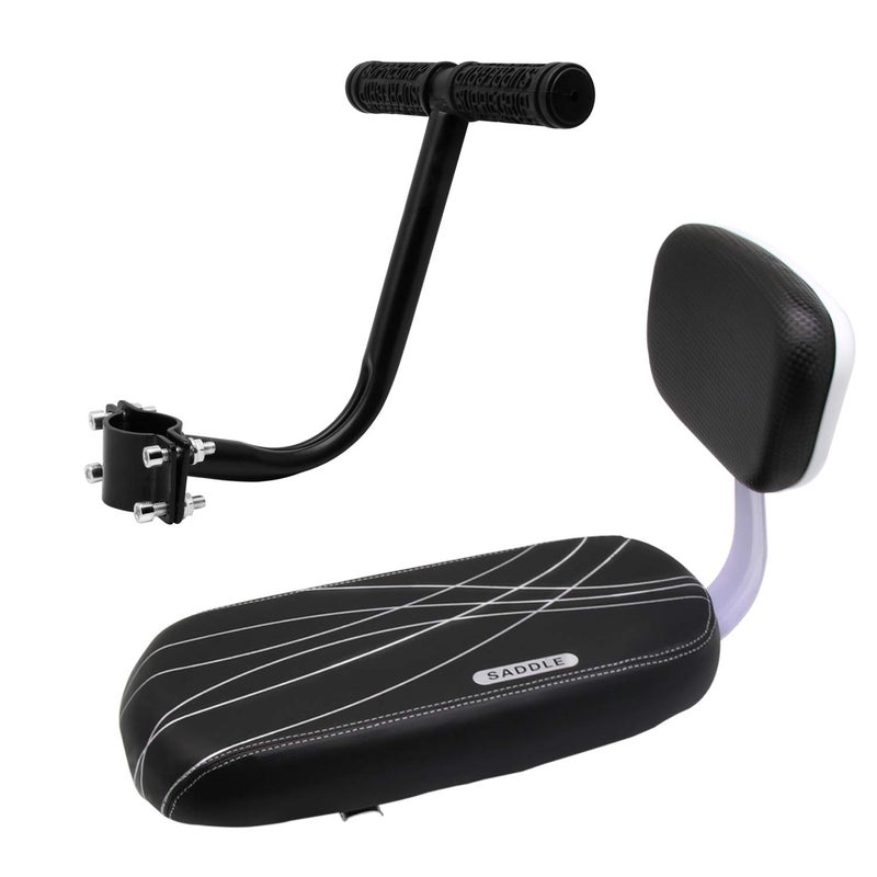 Together-life Kids Bike Seat, Bicycle Rear Seat for Kids Bicycle Seat with Backrest Cushion Armrest Handrail Set Kid Child Safety Carrier Bicycle Baby Seat - Image 1